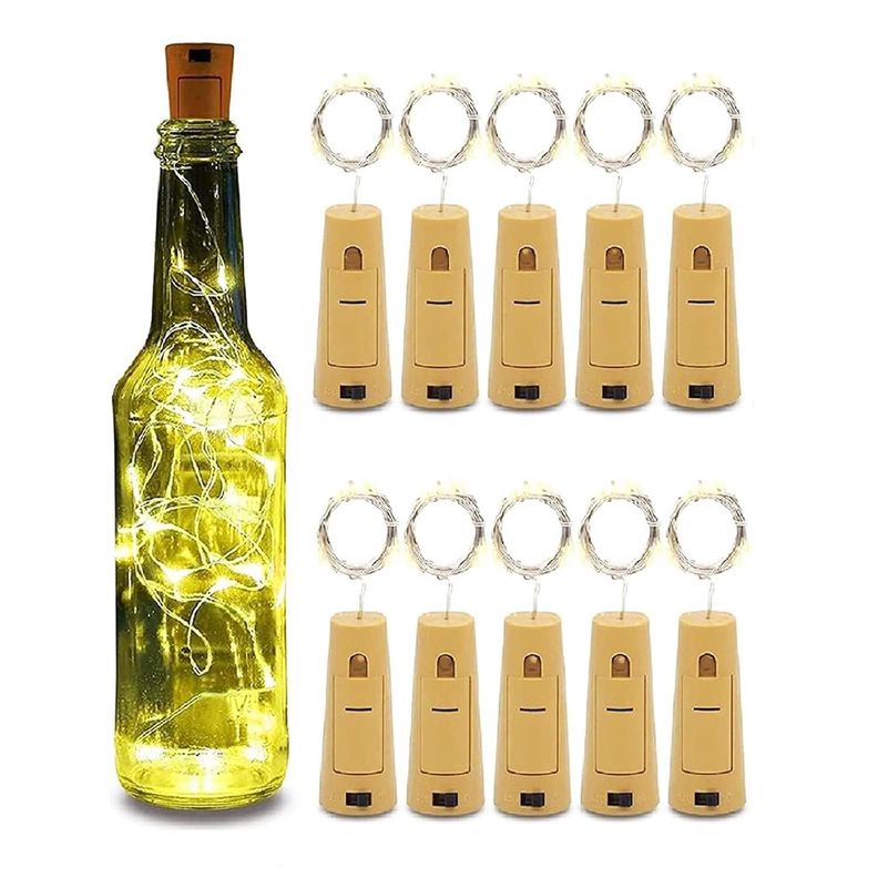Luces Led Guirnalda con Corcho Para Botella Hada Maxwell X10-0