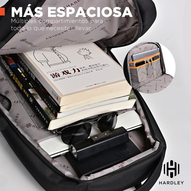 Mochila para Notebook Impermeable Antirrobo Nylon Balistico-1