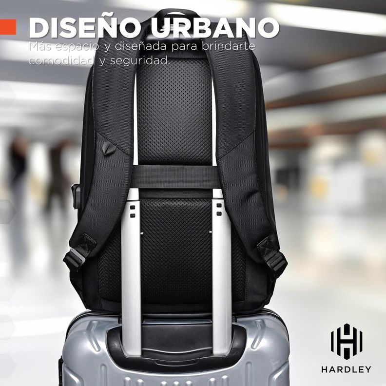 Mochila para Notebook Impermeable Antirrobo Nylon Balistico-2