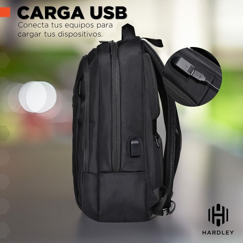 Mochila para Notebook Impermeable Antirrobo Nylon Balistico-4