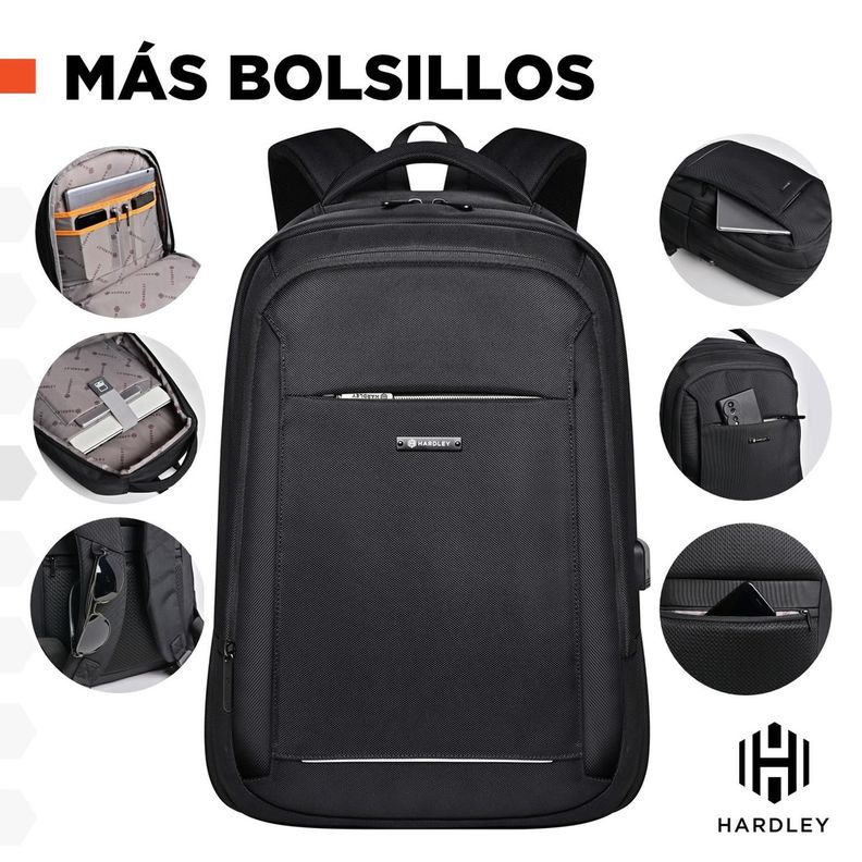 Mochila para Notebook Impermeable Antirrobo Nylon Balistico-5