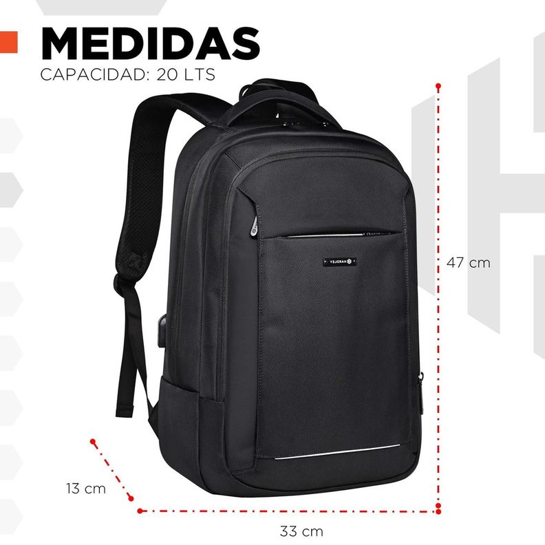 Mochila para Notebook Impermeable Antirrobo Nylon Balistico-7