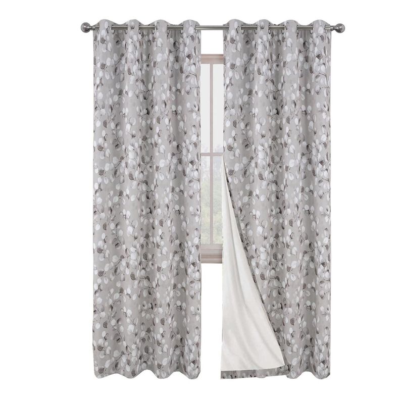 Cortina 100% Blackout Termica Diseño Set 2 Casatua 140x220-0