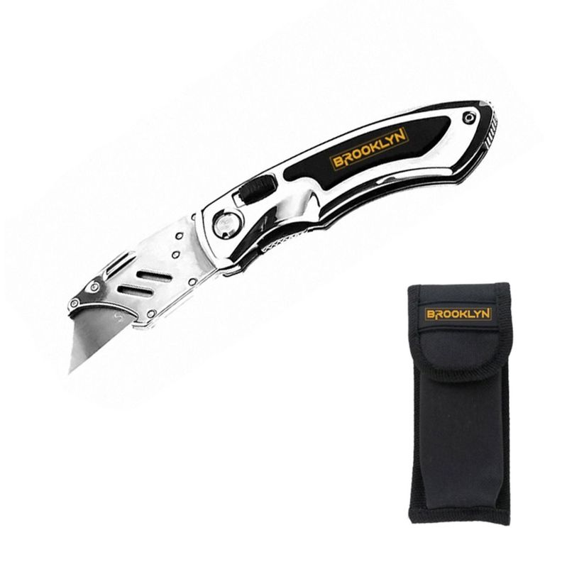 Cuchillo Cartonero Navaja Brooklyn Corta Carton Profesional-0