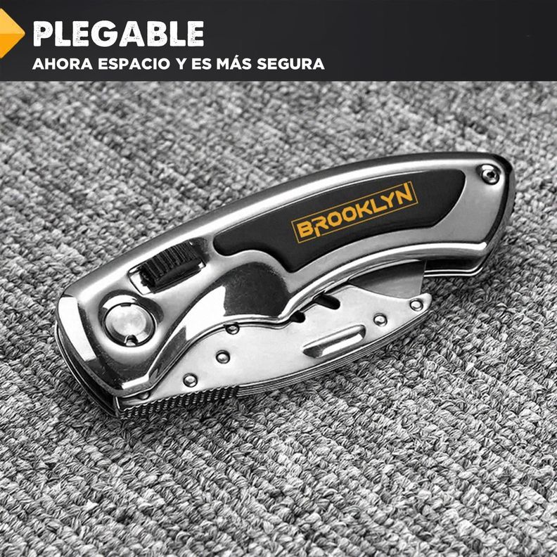 Cuchillo Cartonero Navaja Brooklyn Corta Carton Profesional-4