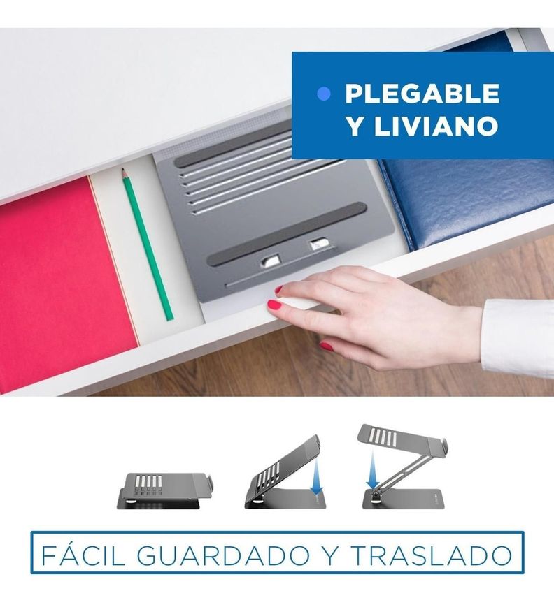 Soporte Base Ajustable para Mac Macbook Notebook Alum 10-17"-5