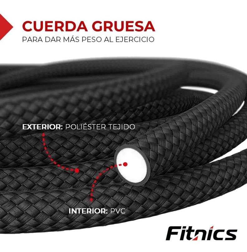 Cuerda para Saltar con Peso Ajustable Fitnics Pro Crossfit-1