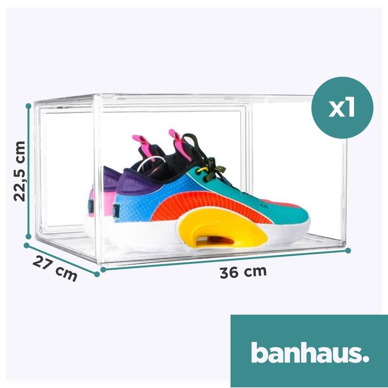 Caja Organizadora Zapatos Premium 100% Transparente-7