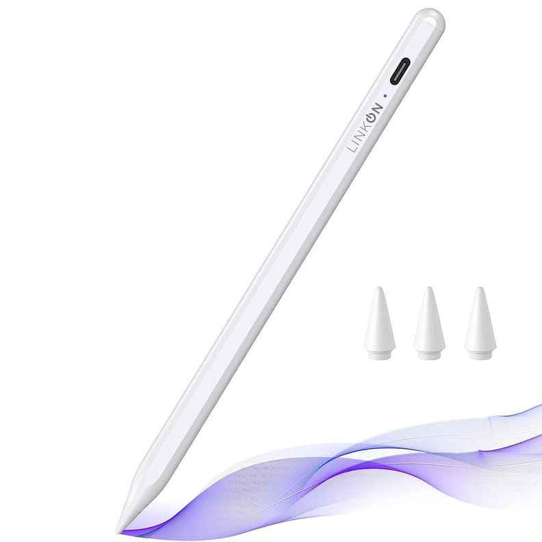 Lapiz Pencil Tactil Linkon Stylus Para Apple iPad Palm Rejec-0