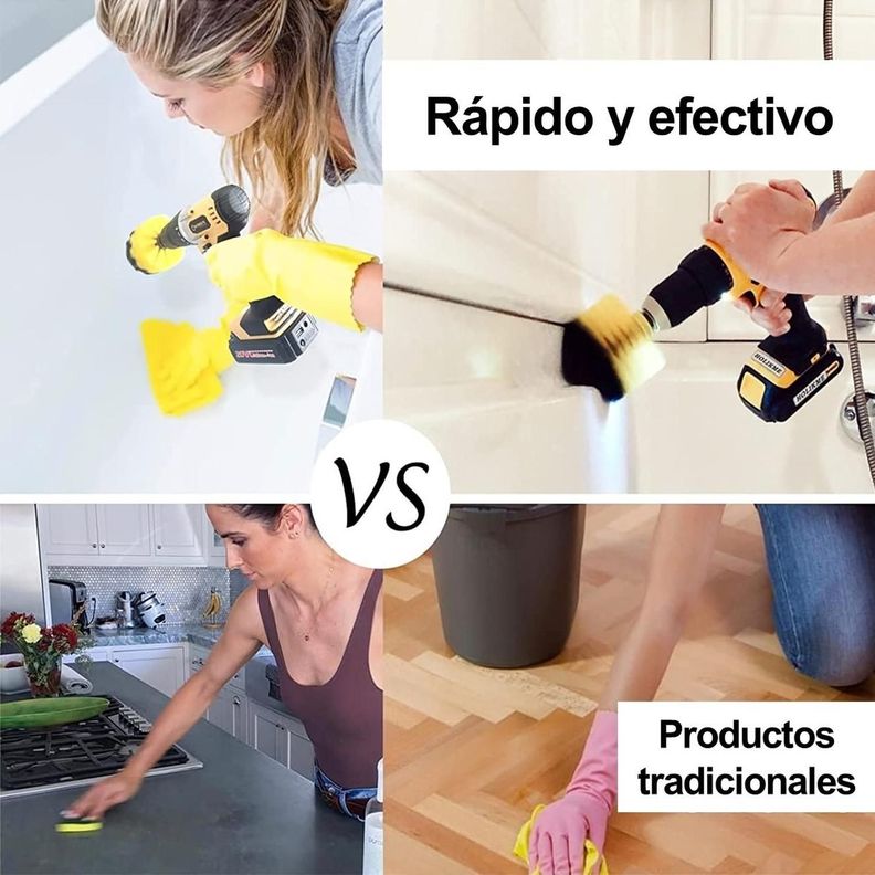 Limpieza de Auto Hogar Set Cepillos para Taladro 20 piezas-5