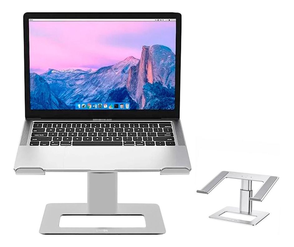 Soporte Base Alzador Aluminio Para Notebook Macbook 11 A 17"-0