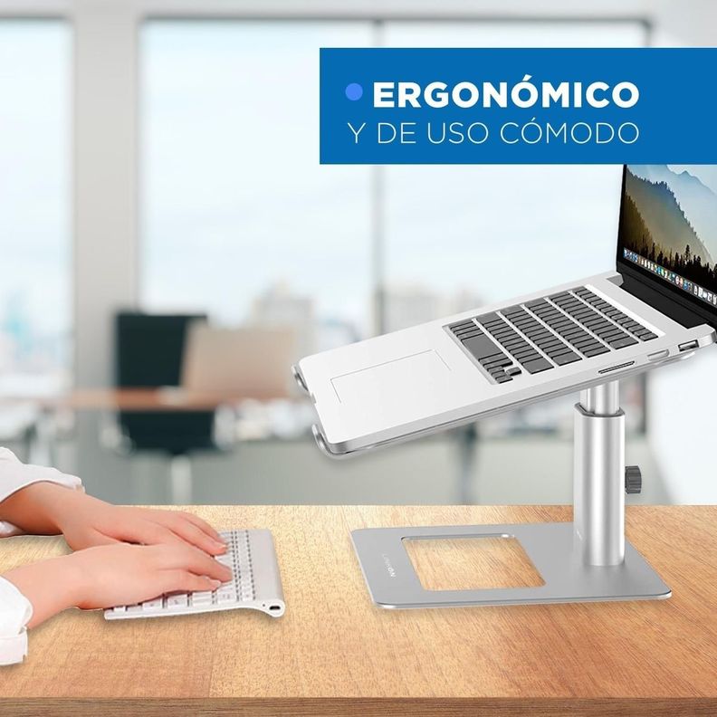 Soporte Base Alzador Aluminio Para Notebook Macbook 11 A 17"-3