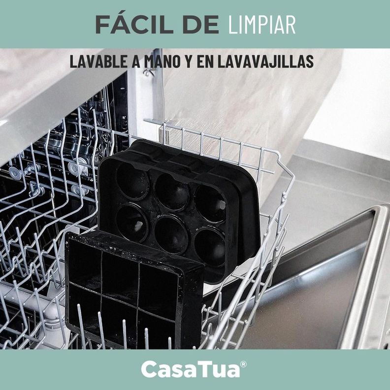 Cubetas Hielo Cubetera Molde Silicona Diseños CasaTua Set 2-6