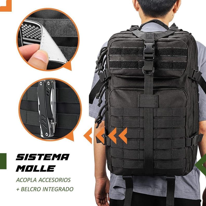 Mochila Tactica Militar Outdoor Pentagon 45L Impermeable-4