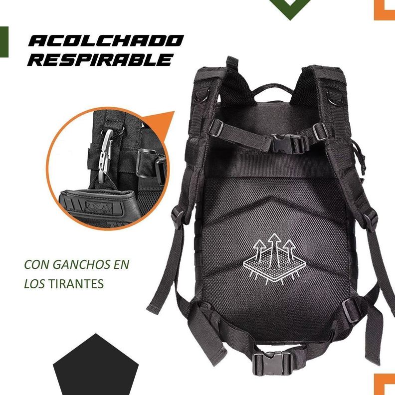 Mochila Tactica Militar Outdoor Pentagon 45L Impermeable-5