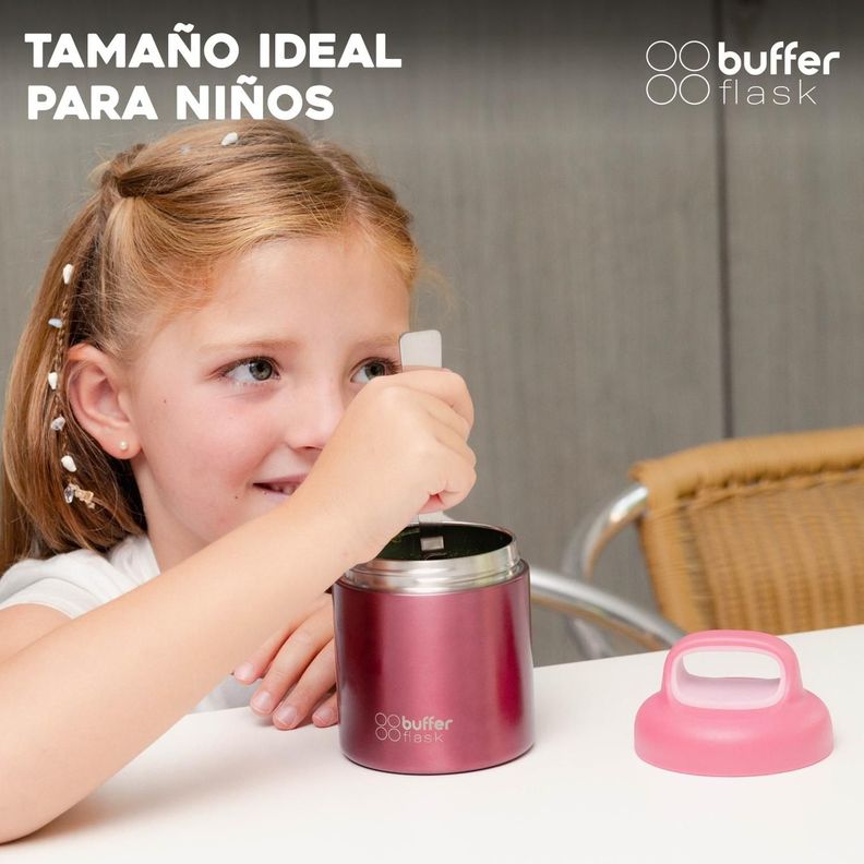 Termo Comida y Liquido Buffer Niño Niña 350ml + Cuchara-1