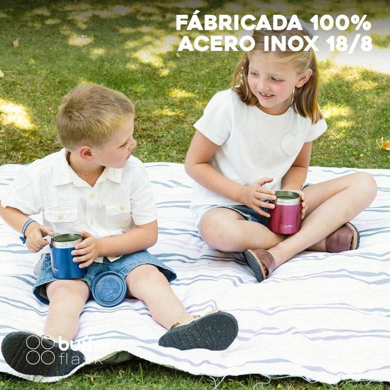 Termo Comida y Liquido Buffer Niño Niña 350ml + Cuchara-2