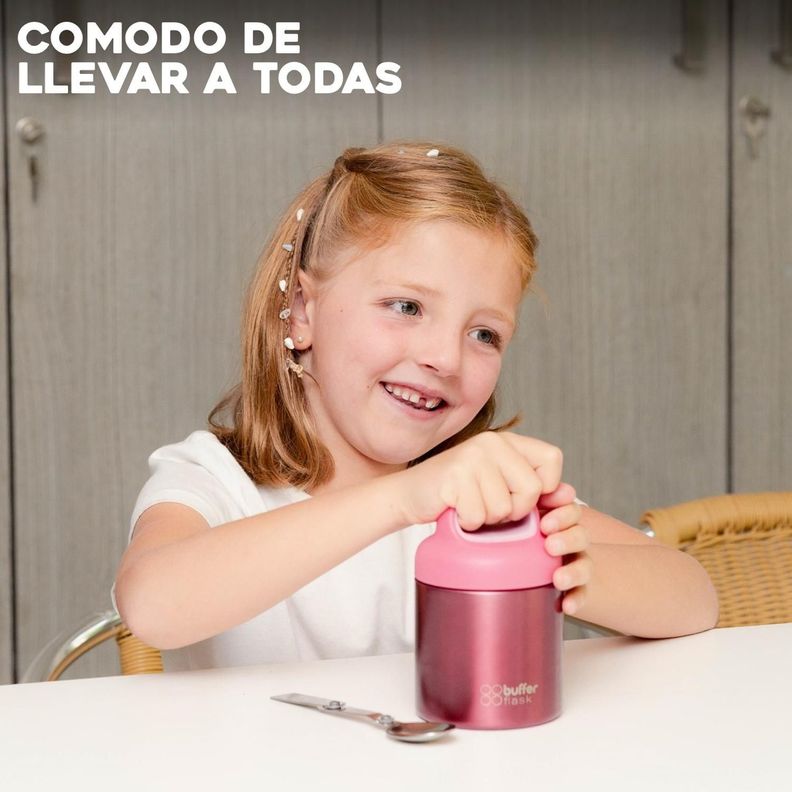 Termo Comida y Liquido Buffer Niño Niña 350ml + Cuchara-4