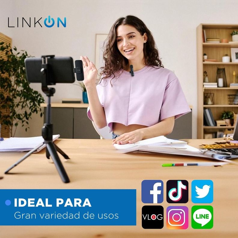 Microfono Inalambrico Solapa Lavalier Linkon Profesional-2