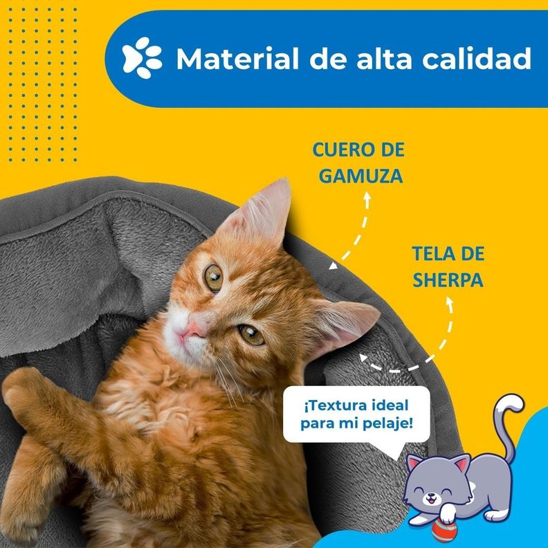 Cama Ultrasuave Antiestres Para Mascota Perros Gatos PetPal-2