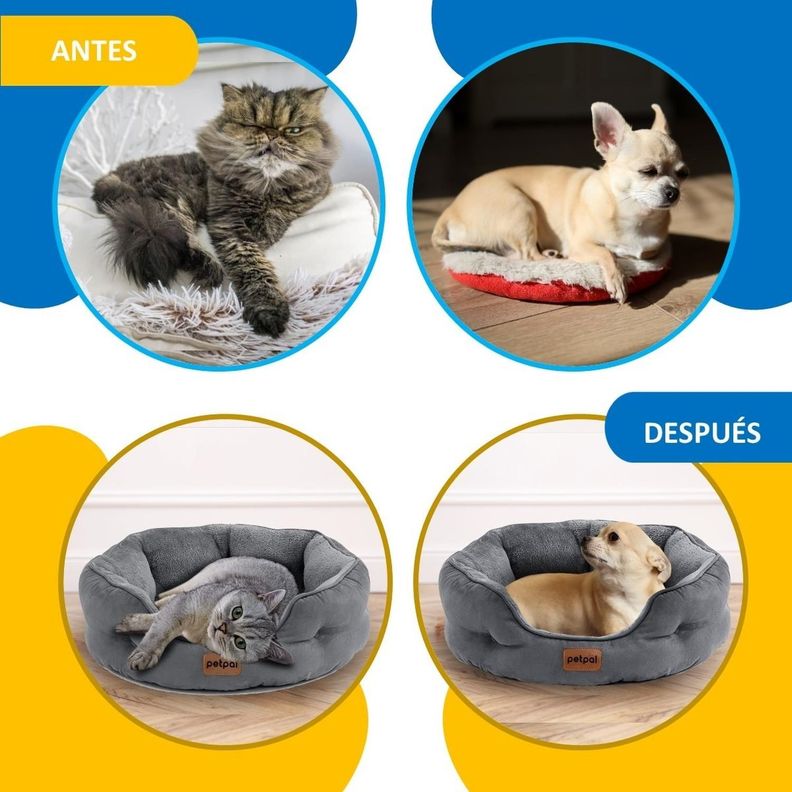 Cama Ultrasuave Antiestres Para Mascota Perros Gatos PetPal-4