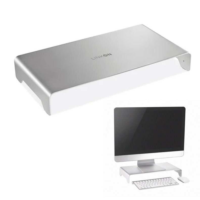 Base Soporte Monitor Organizador Escritorio Linkon Aluminio-0