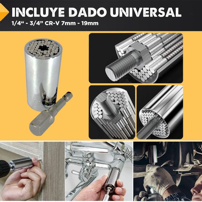 Juego Herramientas Llave Dado Universal Brooklyn 45 Piezas-2