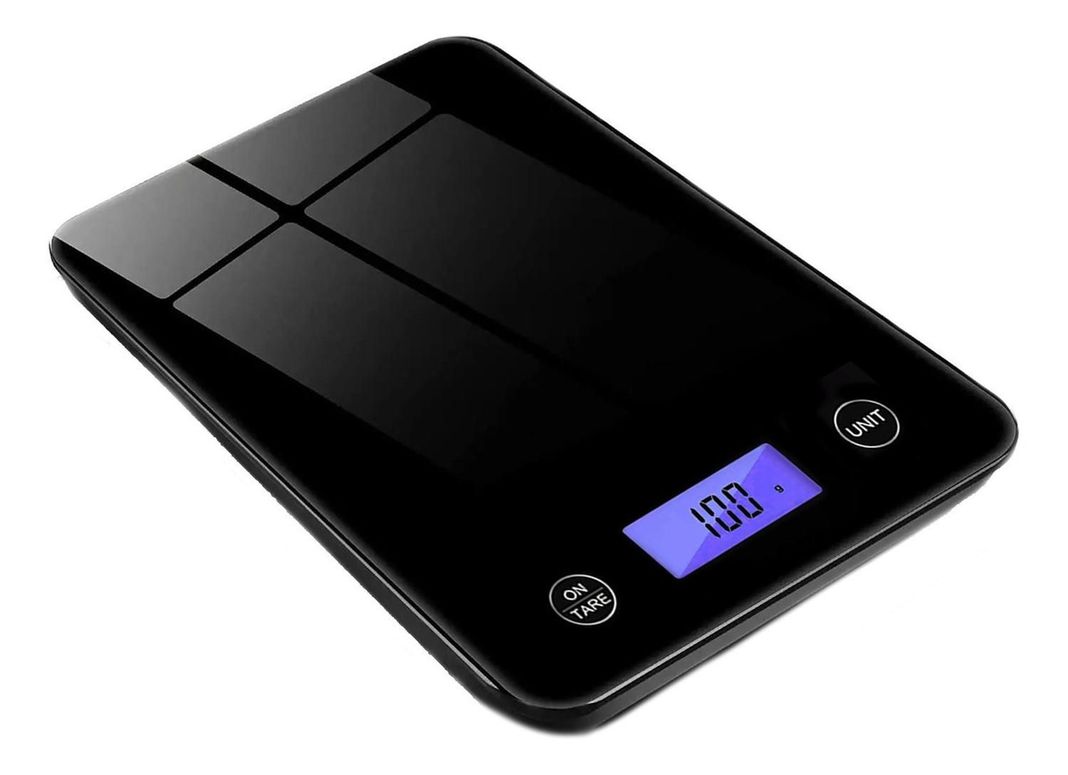 Balanza Pesa Digital Cocina Gramera Cubierta Vidrio 5 Kilos-0