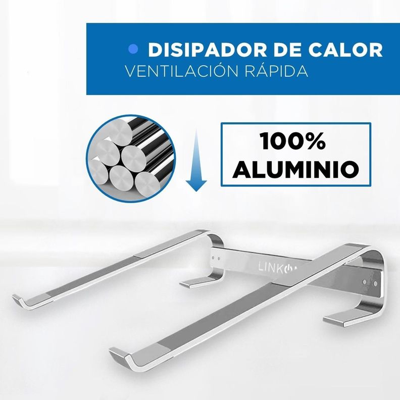 Soporte Alum Base Alzador para Mac Macbook Notebook 10 a 18"-2