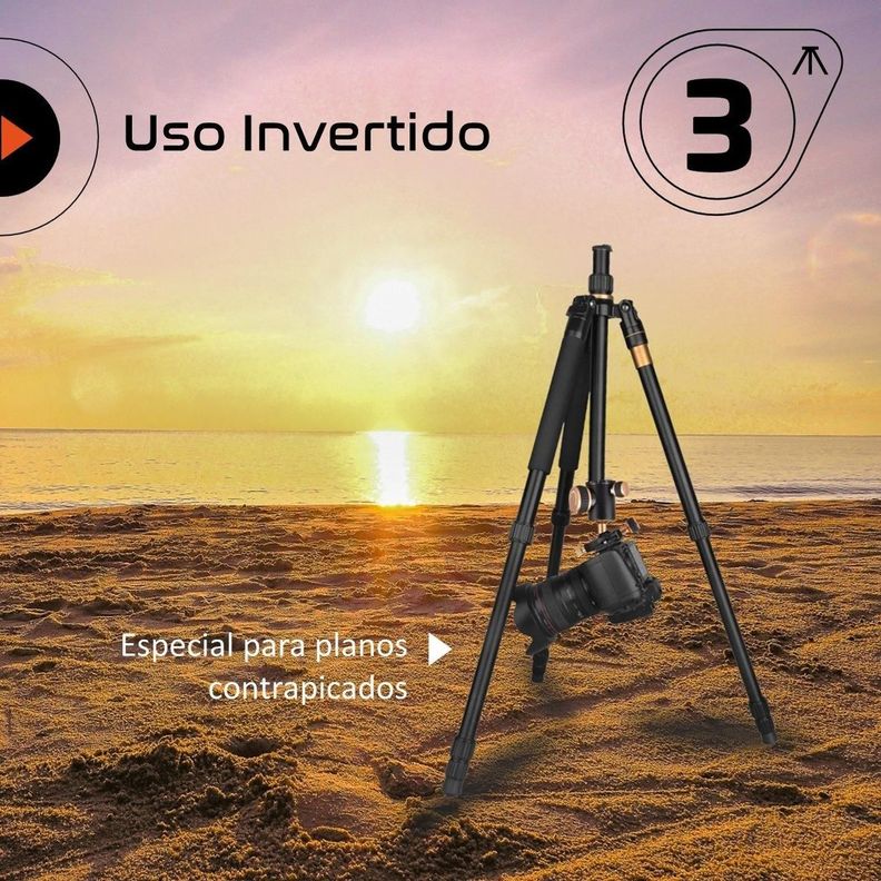 Tripode Camara Profesional Foto Video Max 1590mm + Monopod-7