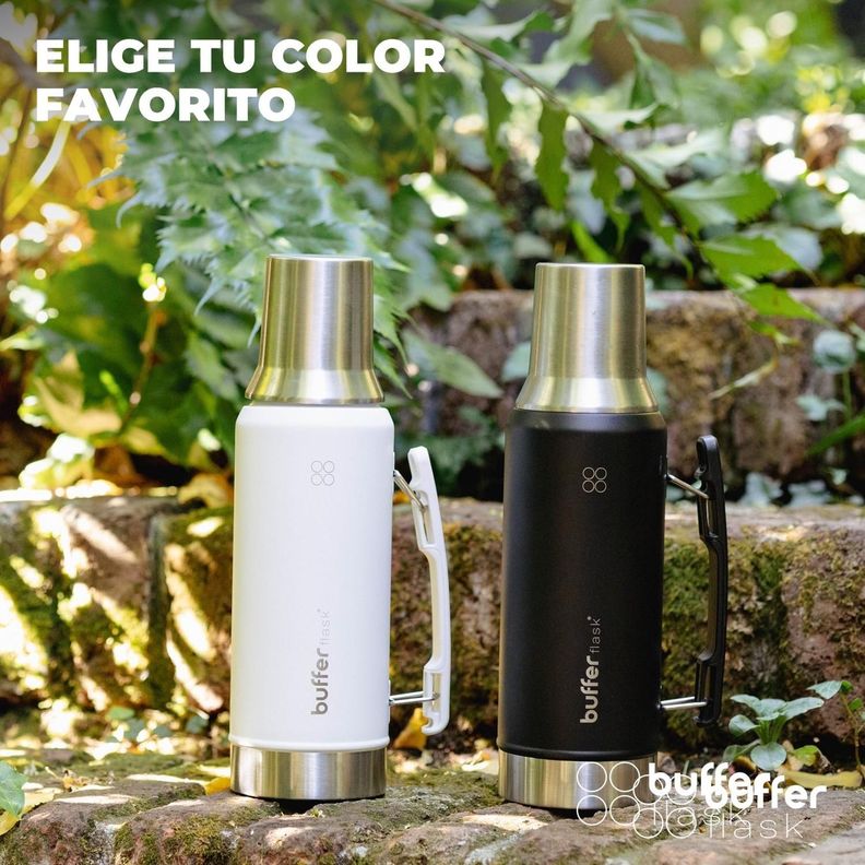 Termo Mate Set Matero Buffer 1,2L Acero Inox + Vaso y Tapa-7