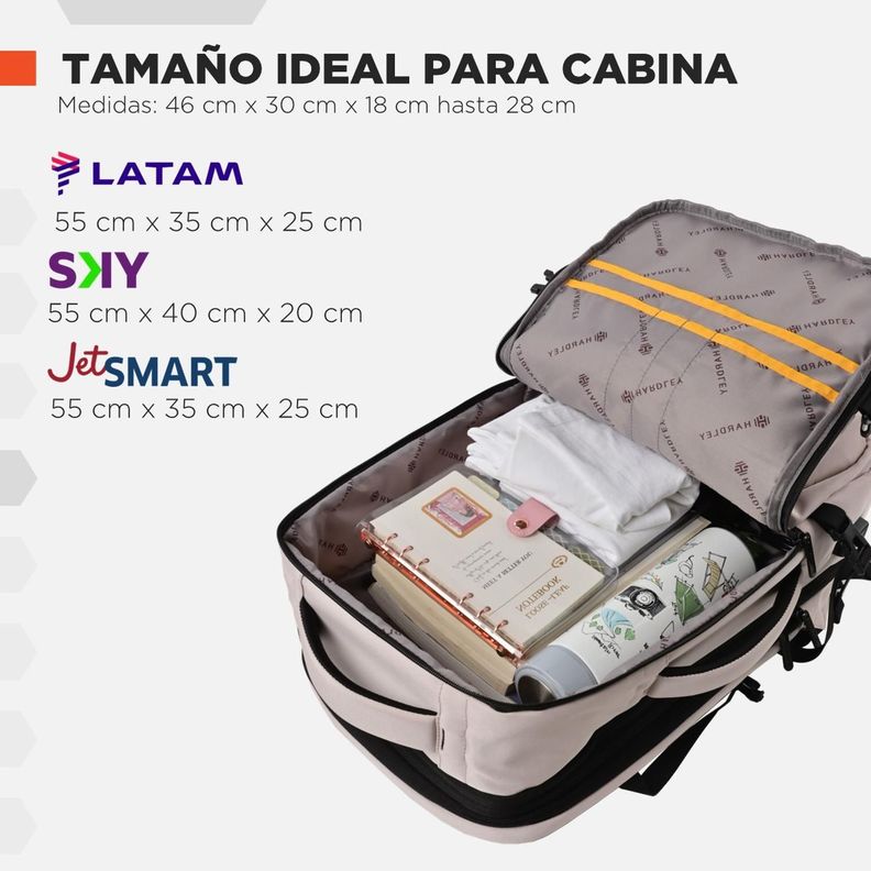 Mochila de Viaje Notebook Hardley 40L Balistica + USB-2
