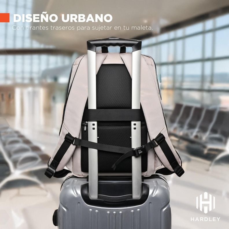 Mochila de Viaje Notebook Hardley 40L Balistica + USB-3