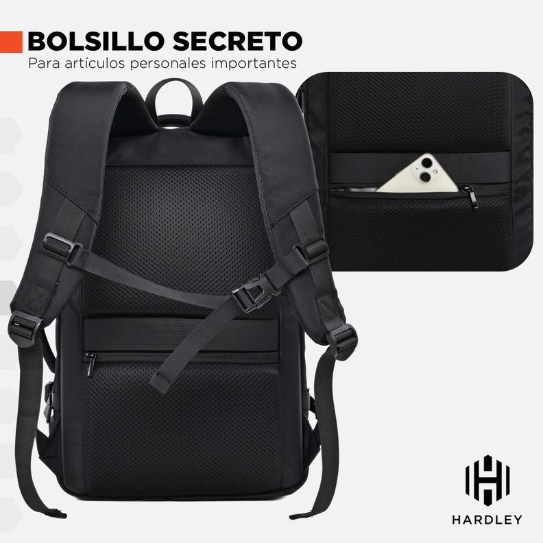 Mochila de Viaje Notebook Hardley 40L Balistica + USB-5