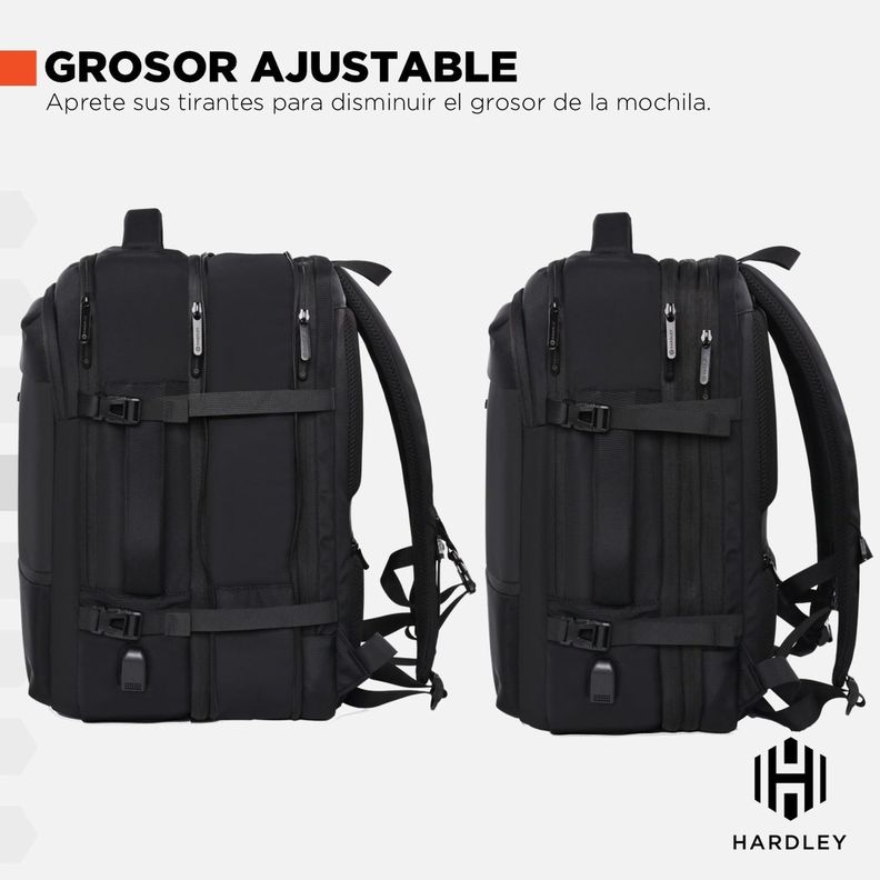 Mochila de Viaje Notebook Hardley 40L Balistica + USB-6