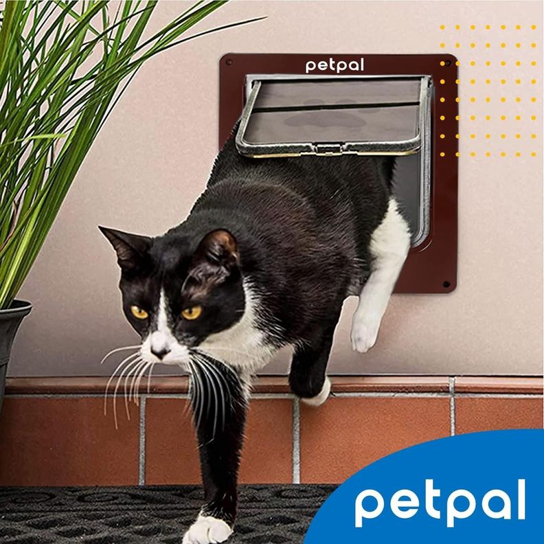 Puerta Abatible Para Perro Gato Mascota Petpal Porte Pequeño-8