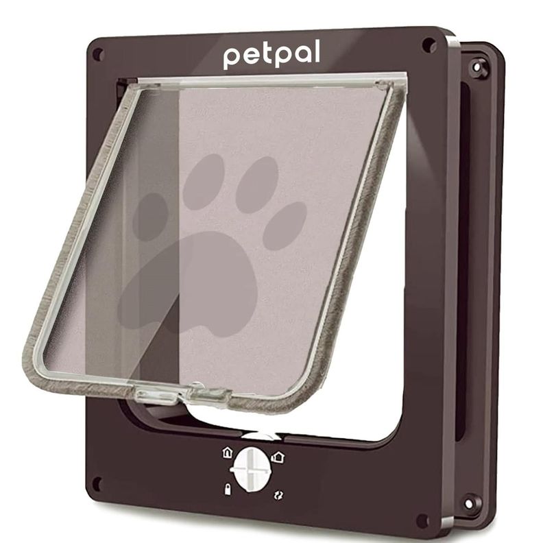 Puerta Abatible Para Perro Gato Mascota Petpal Porte Pequeño-0