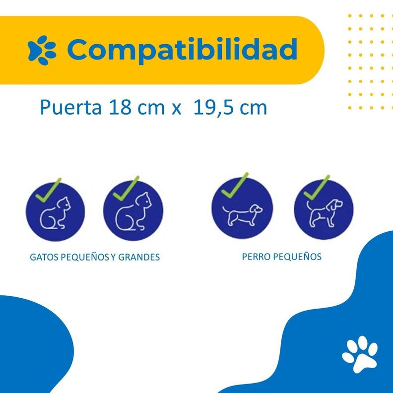 Puerta Abatible Para Perro Gato Mascota Petpal Porte Pequeño-7