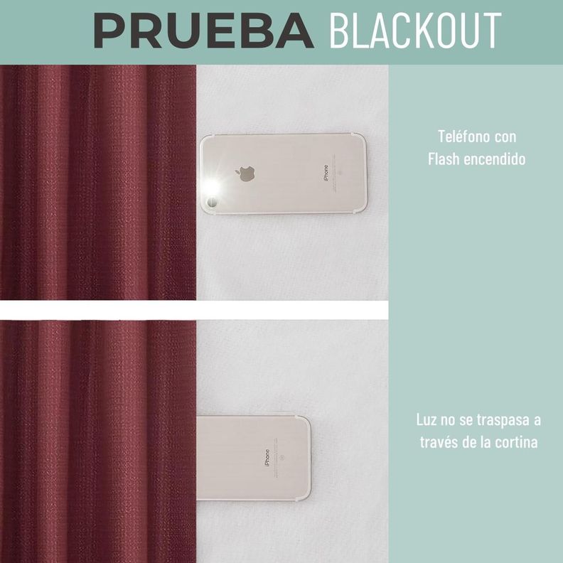 Cortina Blackout Engomada Termica x2 Casatua Tipo Lino-5