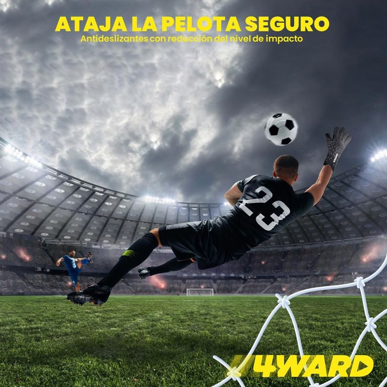 Guantes de Arquero Portero Futbol 4Ward Antideslizantes-1