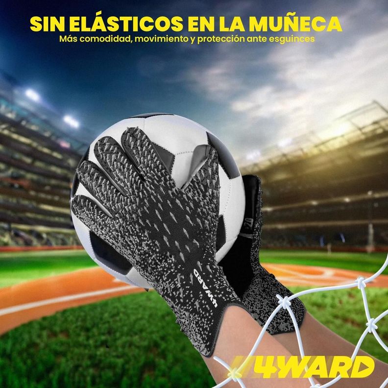 Guantes de Arquero Portero Futbol 4Ward Antideslizantes-3