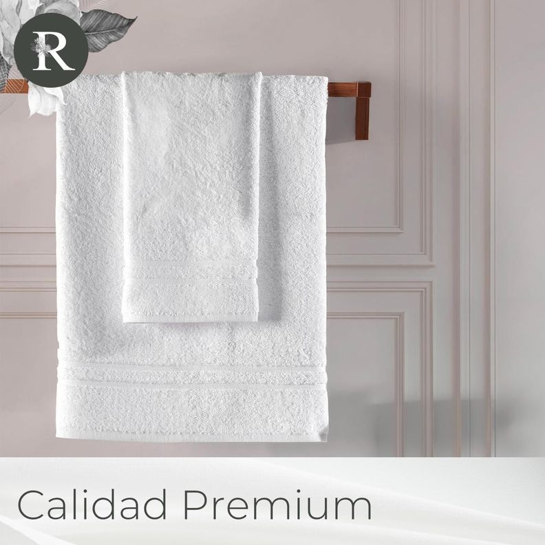 Toallas Baño Premium Set 2 100% Algodón Rosewood Lujo Suave-2