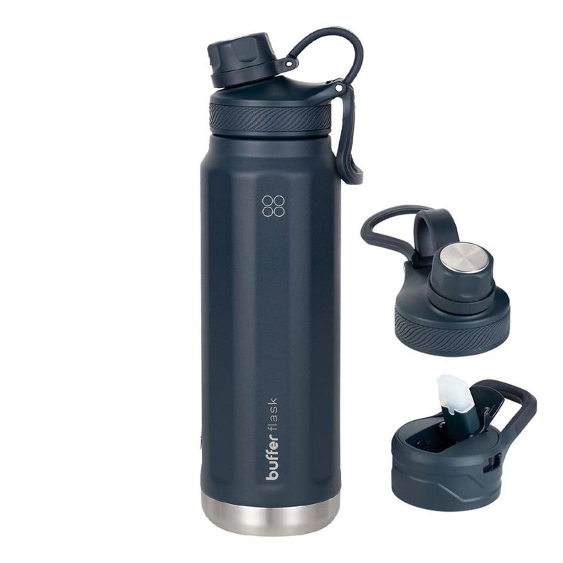 Botella Termica Agua Acero Inoxidable Buffer 1L +Tapas