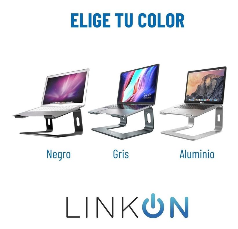 Soporte Notebook Base Aluminio Mac Macbook Notebook Linkon-6