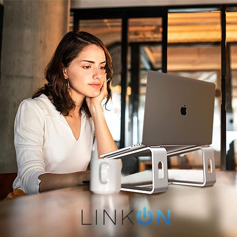Soporte Notebook Base Aluminio Mac Macbook Notebook Linkon-7