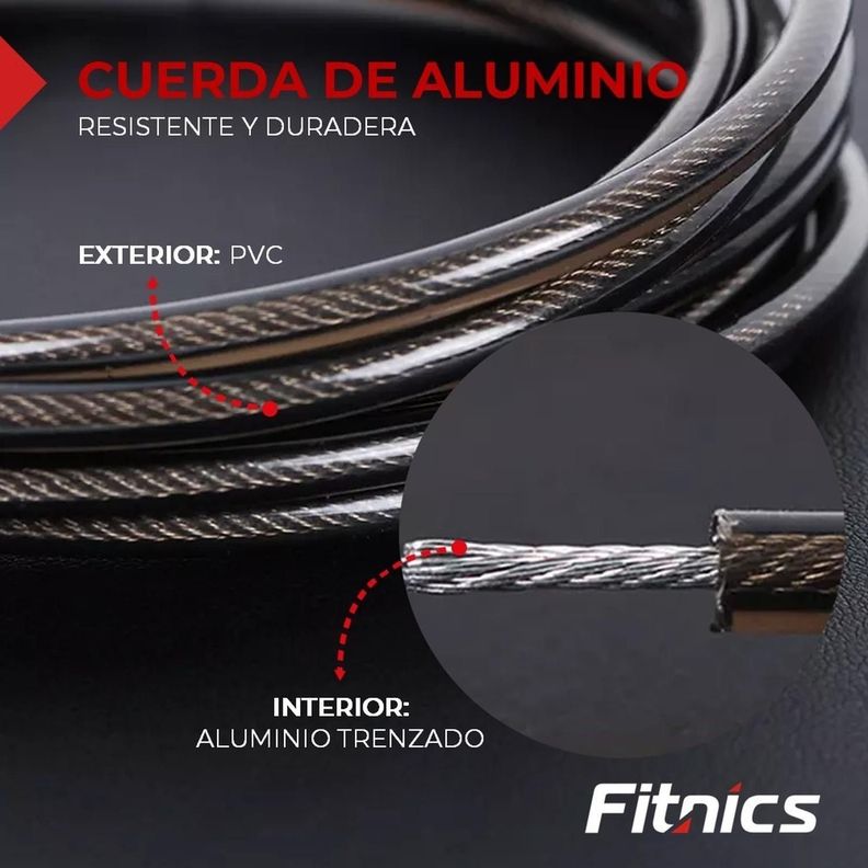Cuerda Saltar con Contador Digital Fitnics Cardio Crossfit-5