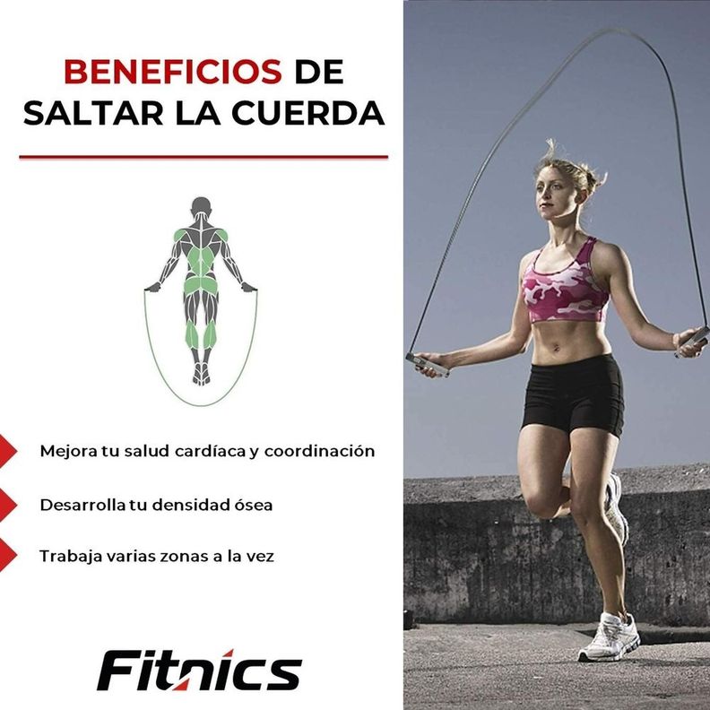 Cuerda Saltar con Contador Digital Fitnics Cardio Crossfit-3