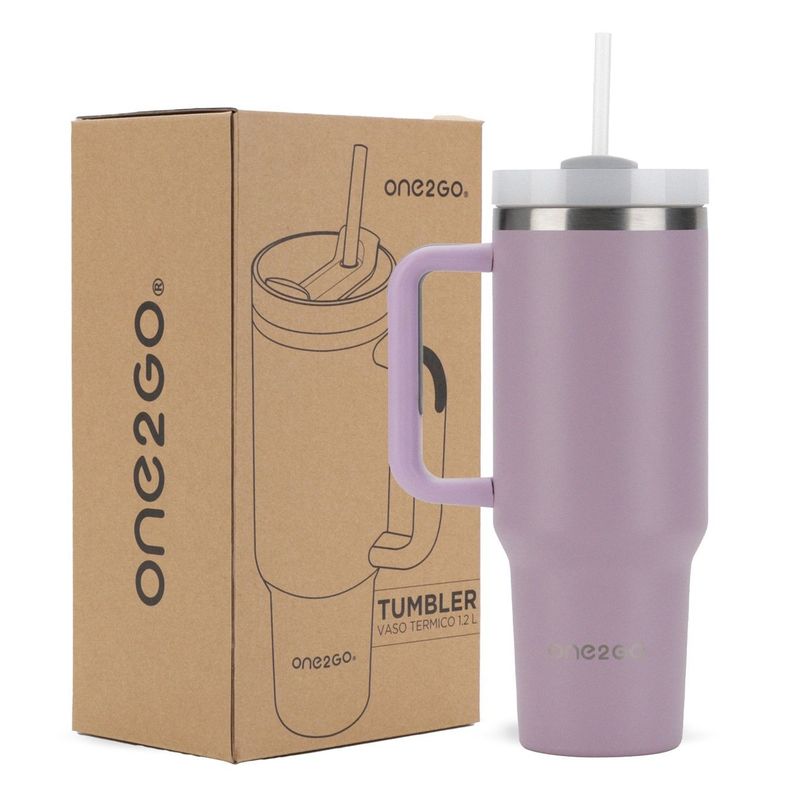 BOTELLA TERMICA VASO MUG TUMBLER ONE2GO 1,2L INOX-0