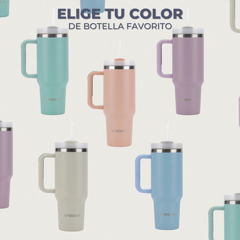 BOTELLA TERMICA VASO MUG TUMBLER ONE2GO 1,2L INOX-7
