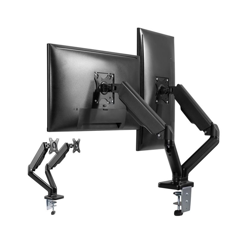 Brazo Soporte Doble Para 2 Monitores Linkon Escritorio Gas-0